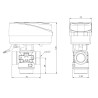 AFRISO 3-drogowy zawór strefowy AZV 643 DN20 G1" Kvs 8 m3/h 1664300